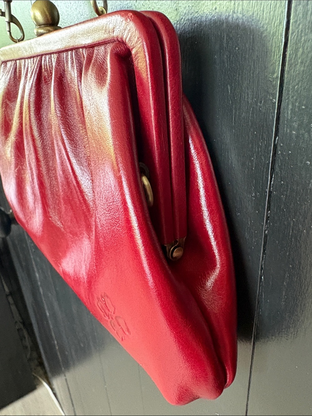 ❤️ Patricia Nash Leather Clutch Bag in Ruby Red - Picture 6 of 15